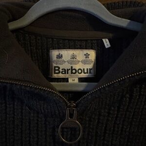 Barbour Dark Gray Men's Zip-Up Sweater